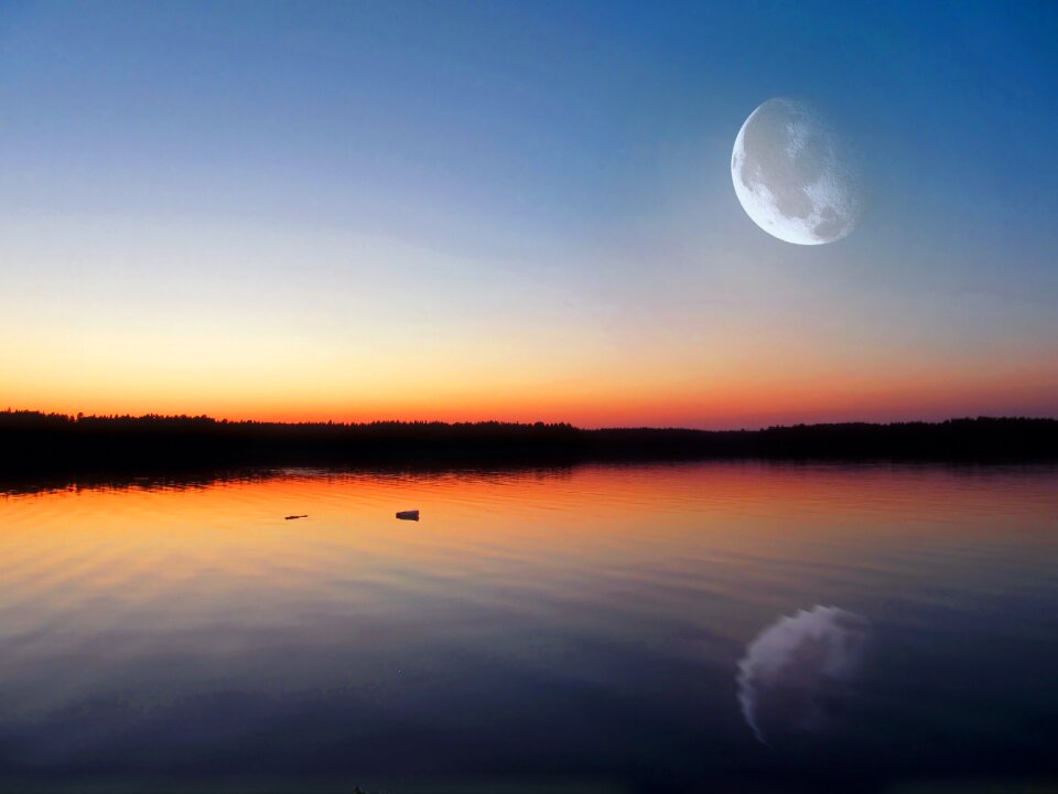 Finland dark twilight