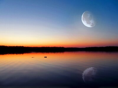 Finland dark twilight
