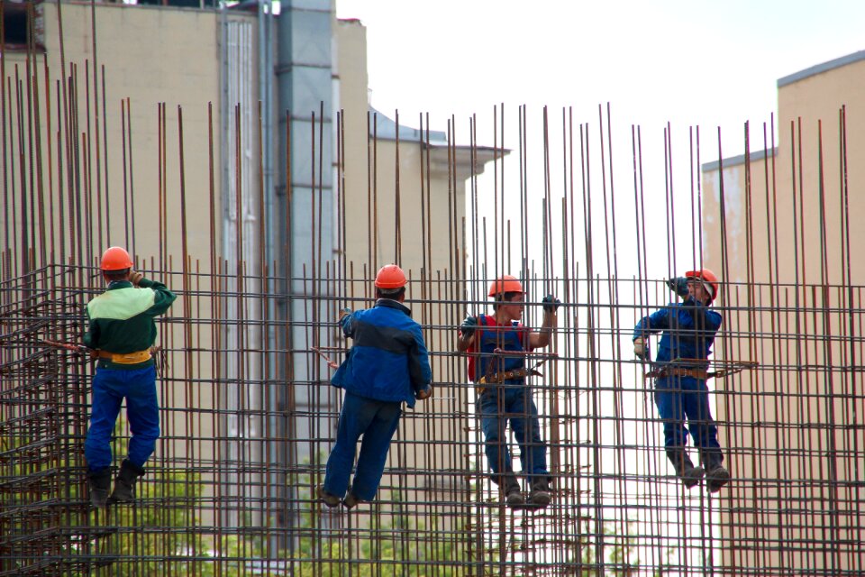 Construction workers construction site