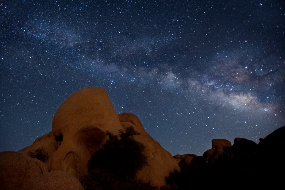 Skull Rock and the Milky Way shot 2