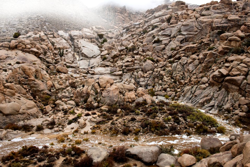 Rattlesnake Canyon during rain