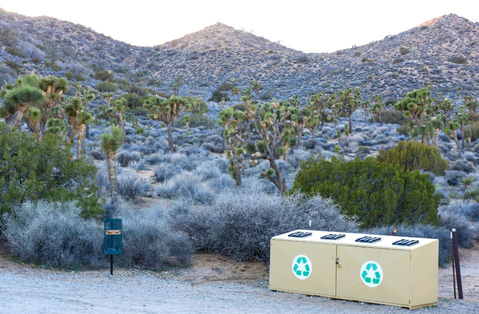 Recycling Bins at Black Rock Campground