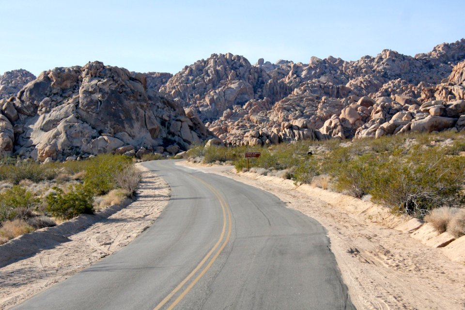 Road to Indian Cove Campground; Twentynine Palms, CA