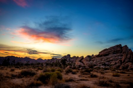 Shipwreck rock formation at sunset photo