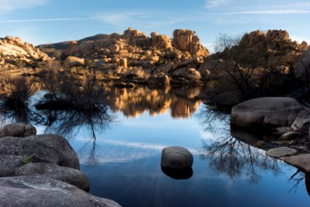 Lake at Barker Dam; 3/8/17 photo