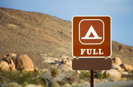 White Tank Campground "Full" sign photo