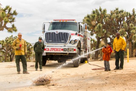 National Junior Ranger Day, April 25, 2015; firefighter activities