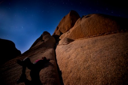 Stargazing at Jumbo Rocks Campground photo