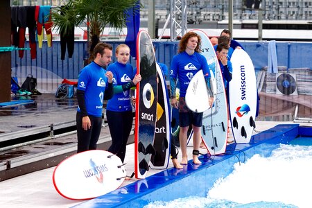 Surfboards wave water basin