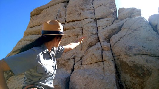 Ranger at Sail Away climbing route