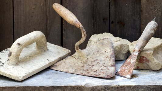 Still life tool mauererwerkzeuge