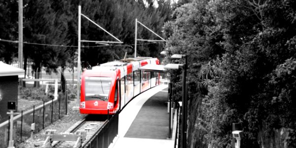Light rail at Dulwich hill photo