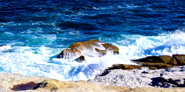 Crashing waves at North Bondi photo