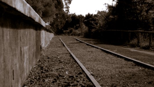 Old train line photo