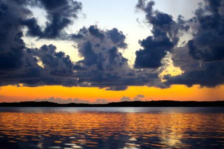 Sunset view from Islamorada Fish Company. FL, Keys