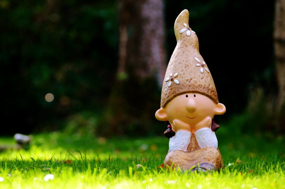 Funny cute spring imp