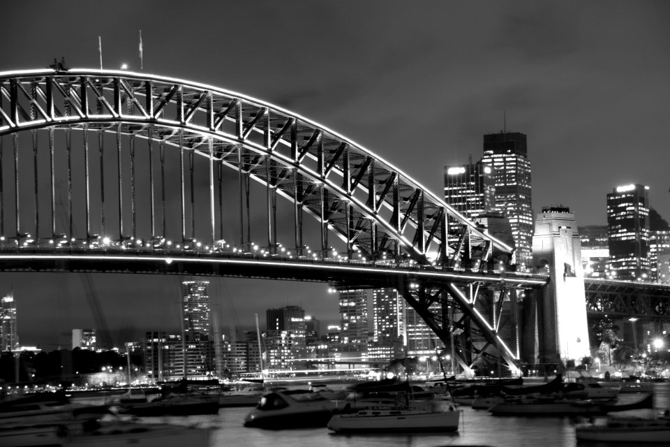 Vivid festival in black and white