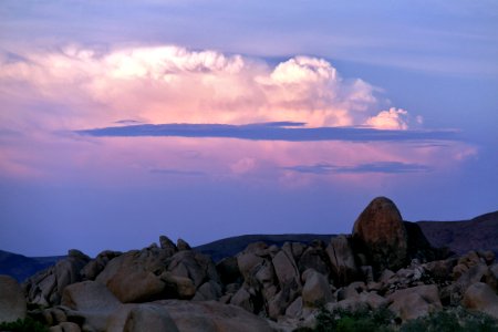 Sunset at Jumbo Rocks campground