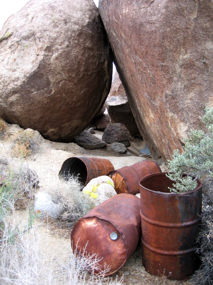 Rusting barrels