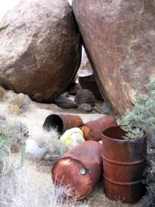 Rusting barrels