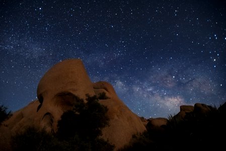 Skull Rock and the Milky Way shot 1 photo
