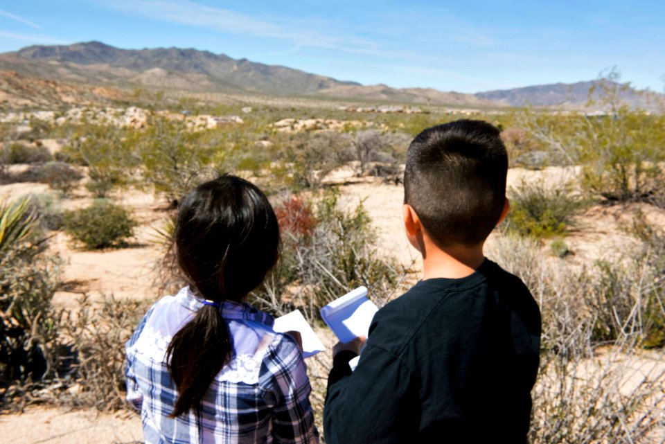 Kids explore during a school field trip to Cottonwood