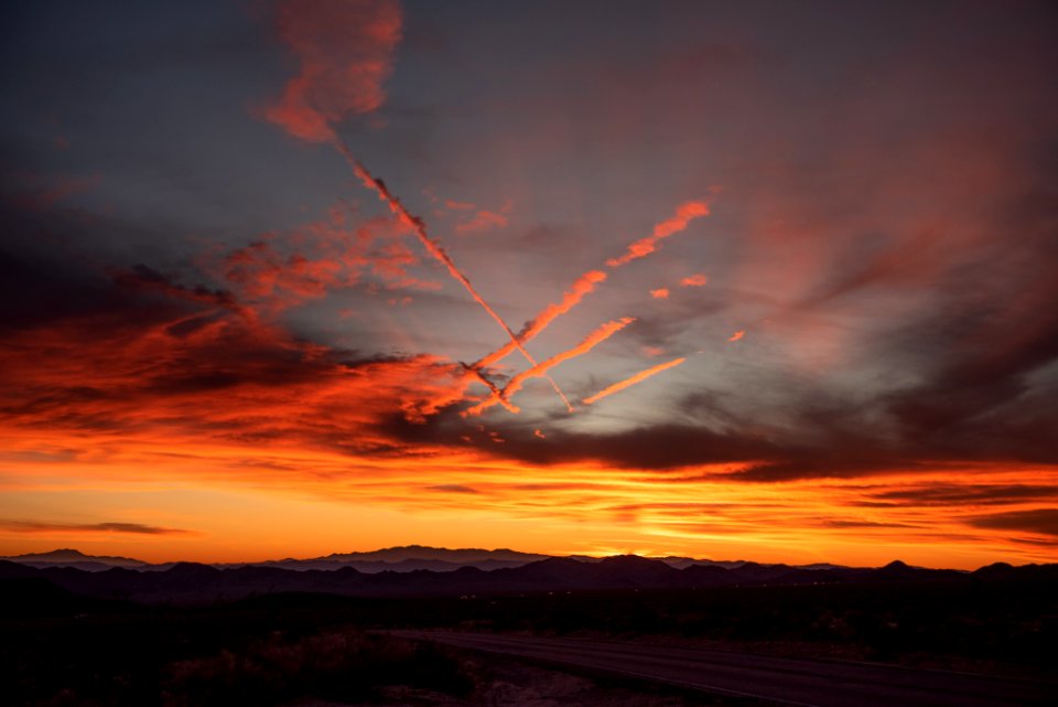 Sunset in the Mojave Preserve