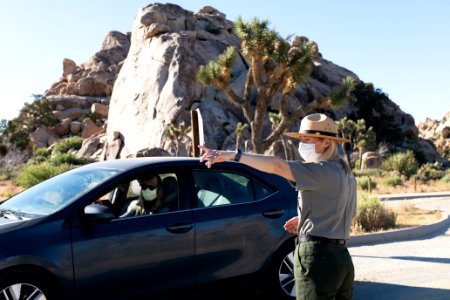 Visitor Park Ranger car interaction