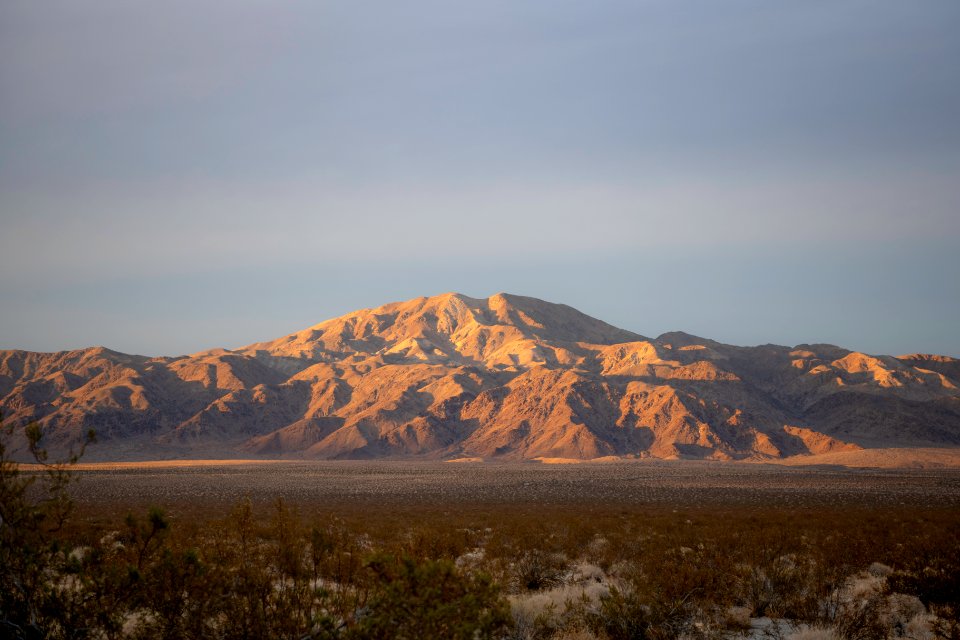Pinto Mountain at sunset