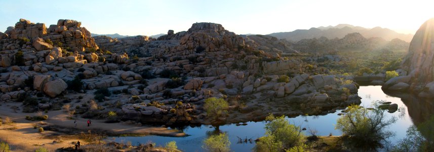 Sunset at Barker Dam photo