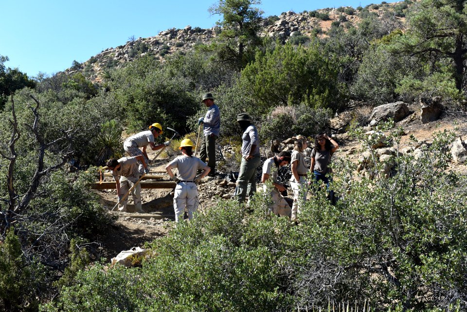 Trail crew on site