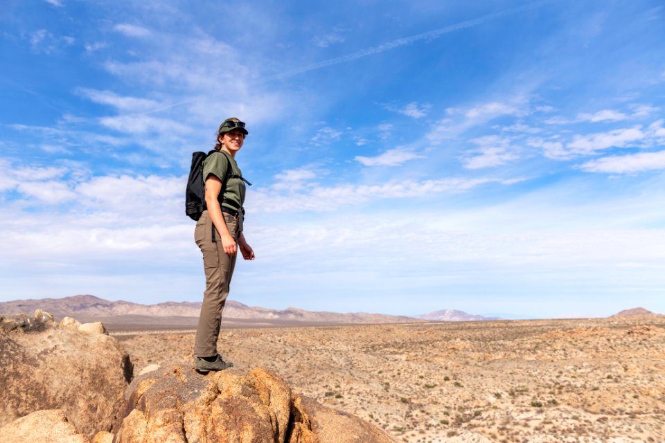 Park ranger on Mastodon Peak Trail