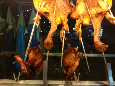 roasted chicken roasted duck gà nướng vịt nướng