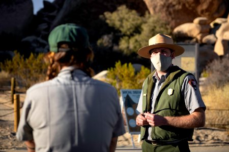 Park Ranger at the Real Hidden Valley Trail photo