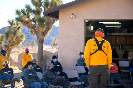 Joshua Tree Search and Rescue team new member training photo