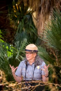 Park ranger in Oasis of Mara