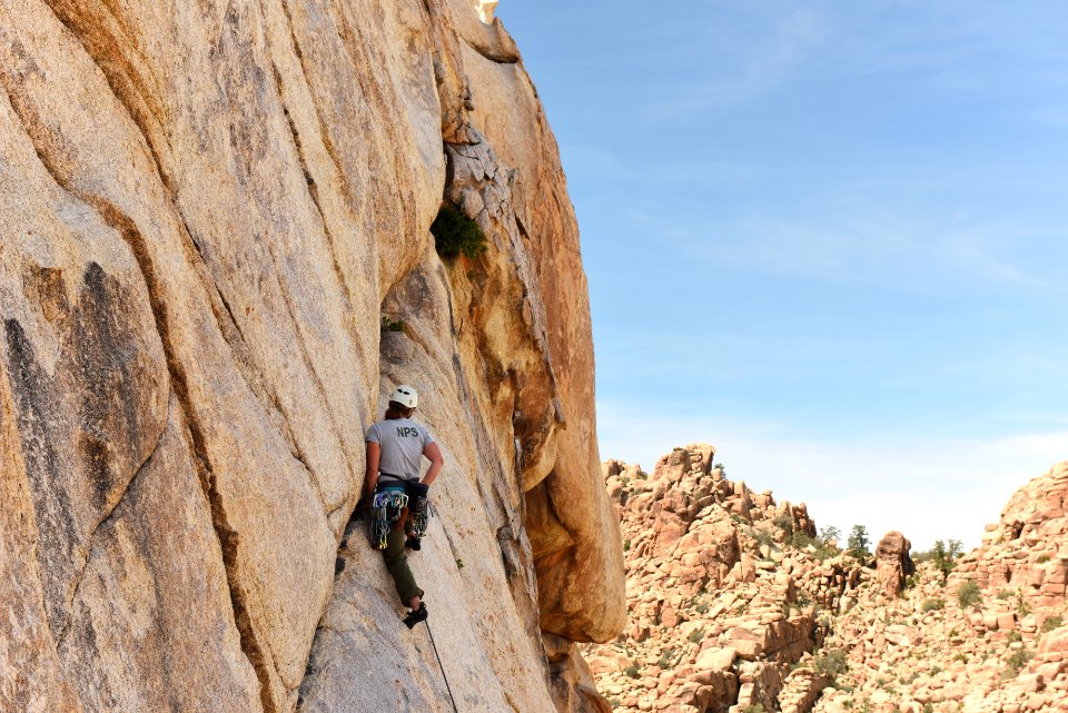 Climbing in Hidden Valley