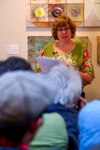 Artist in Residence Lauren Eisenberg Davis reads excerpts from her book and answers questions at Joshua Tree Visitor Center