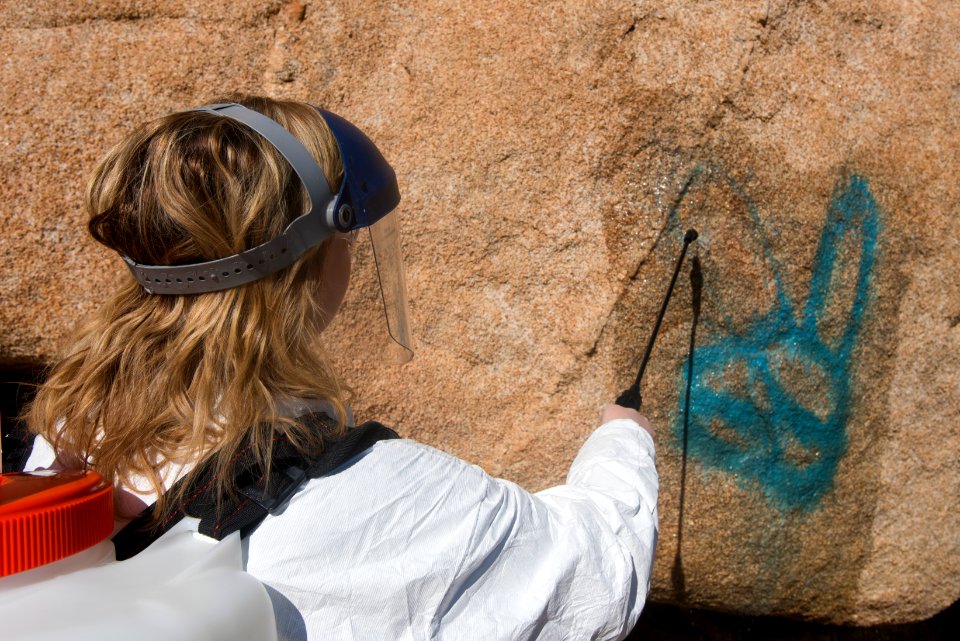 Graffiti Removal Day with Volunteers