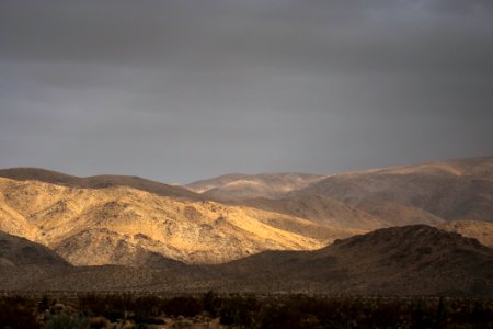 Dust storm near North Entrance Backcountry Board