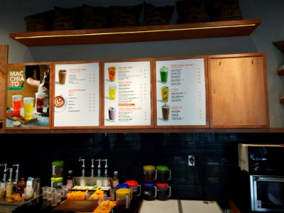 The Coffee House cafe cakes and beverage pricing