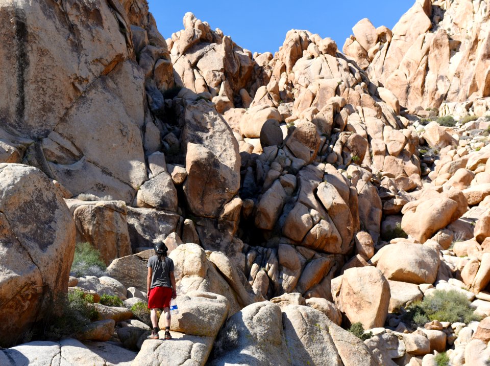 Hiking and scrambling in Indian Cove