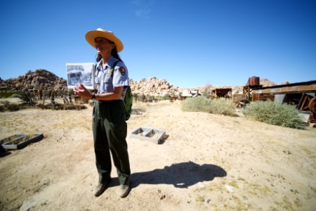 Ranger with photo of Bill Keys