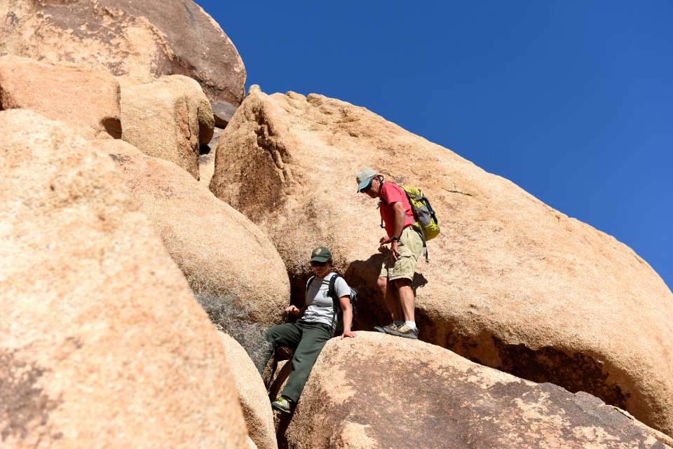 Ranger-led scramble in Indian Cove