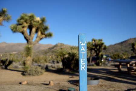 Water Signage at Black Rock Campground