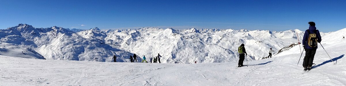 Mountain ski winter