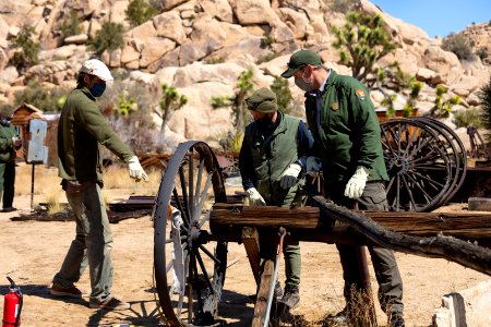 Ranger Completing Preservation Work at Keys Ranch