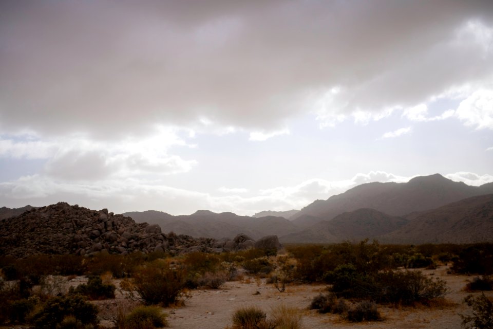Dust storm near Contact Mine Trail
