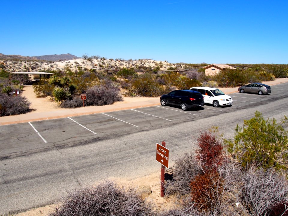 Cottonwood Campground group site parking