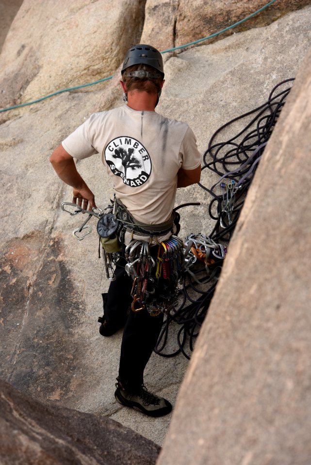 Climber Steward working at Joshua Tree